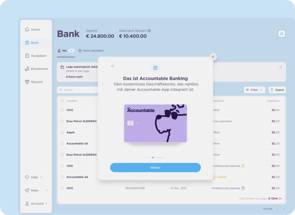 Accountable ELSTER-Direktübermittlung in der App