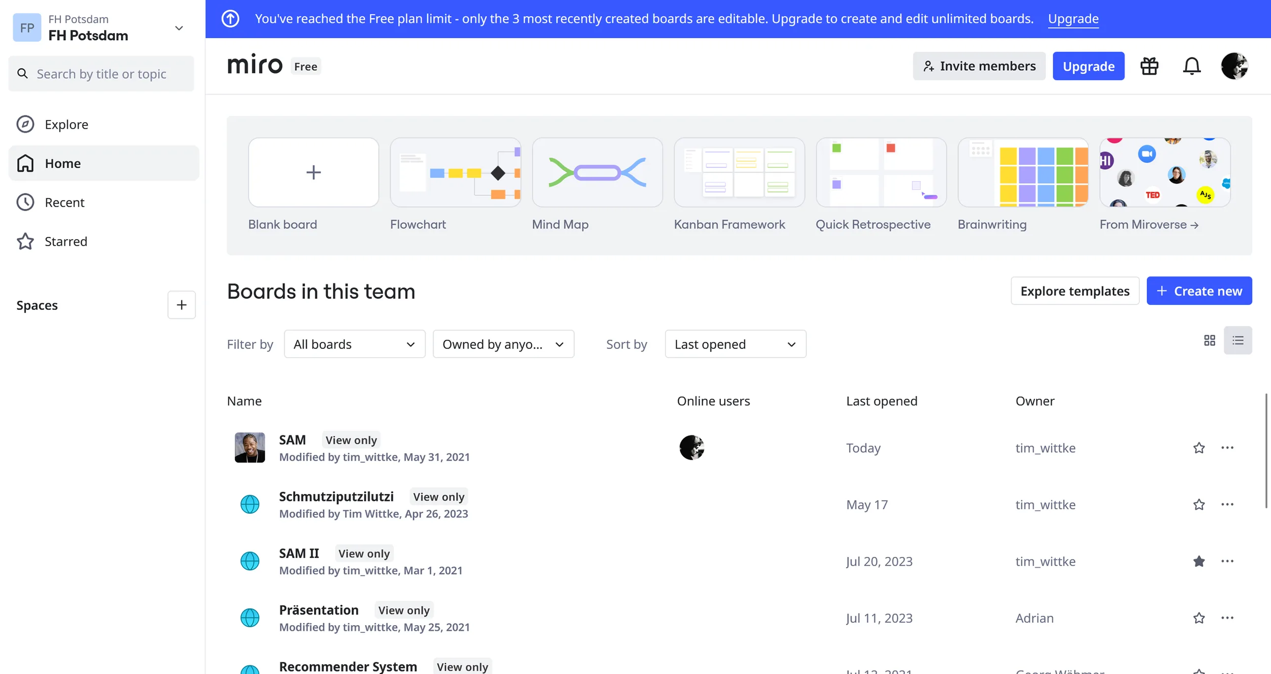   Create boards and collaborate with partners — clean project dashboard in Miro. (Excerpt from    miro.com   )  